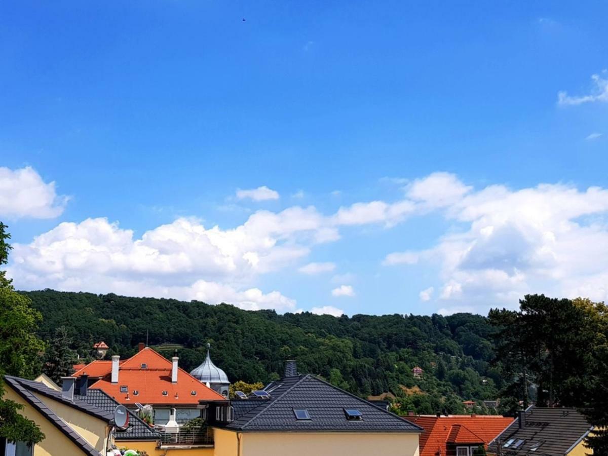 Ferienwohnung Elbhangblick - Fur 2 Personen Dresda Exterior foto